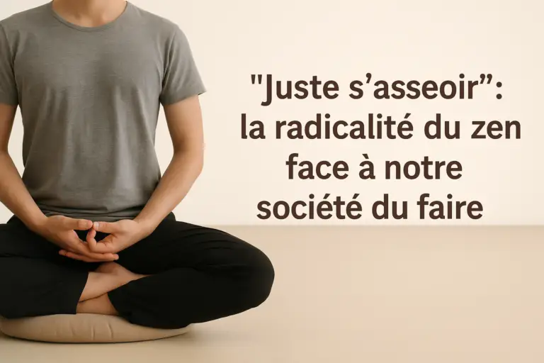 juste s'asseoir zen