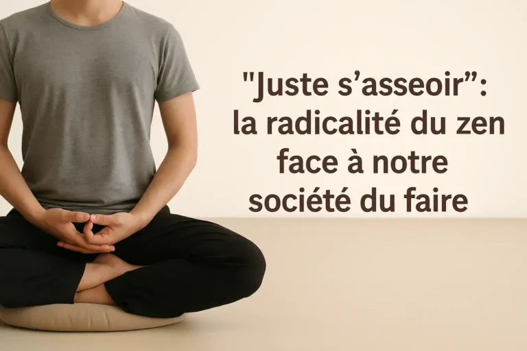 juste s'asseoir zen